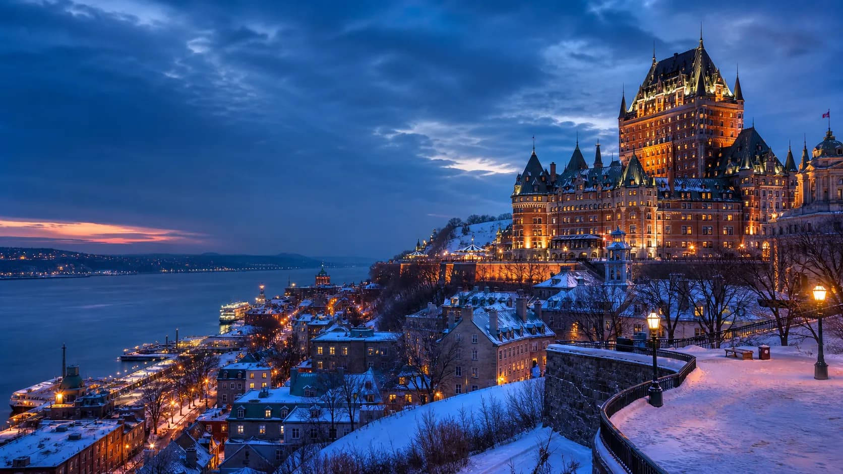 Quebec City skyline for IPTV service in Quebec