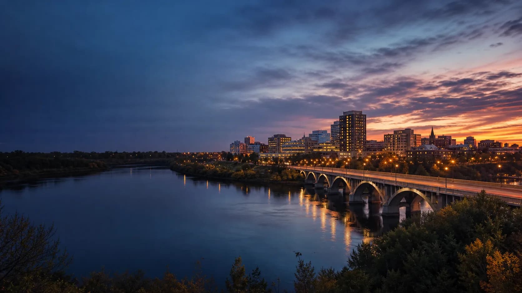 Saskatoon skyline for IPTV service in Saskatchewan