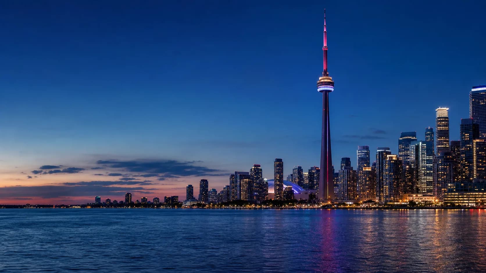 Toronto skyline for IPTV service in Ontario