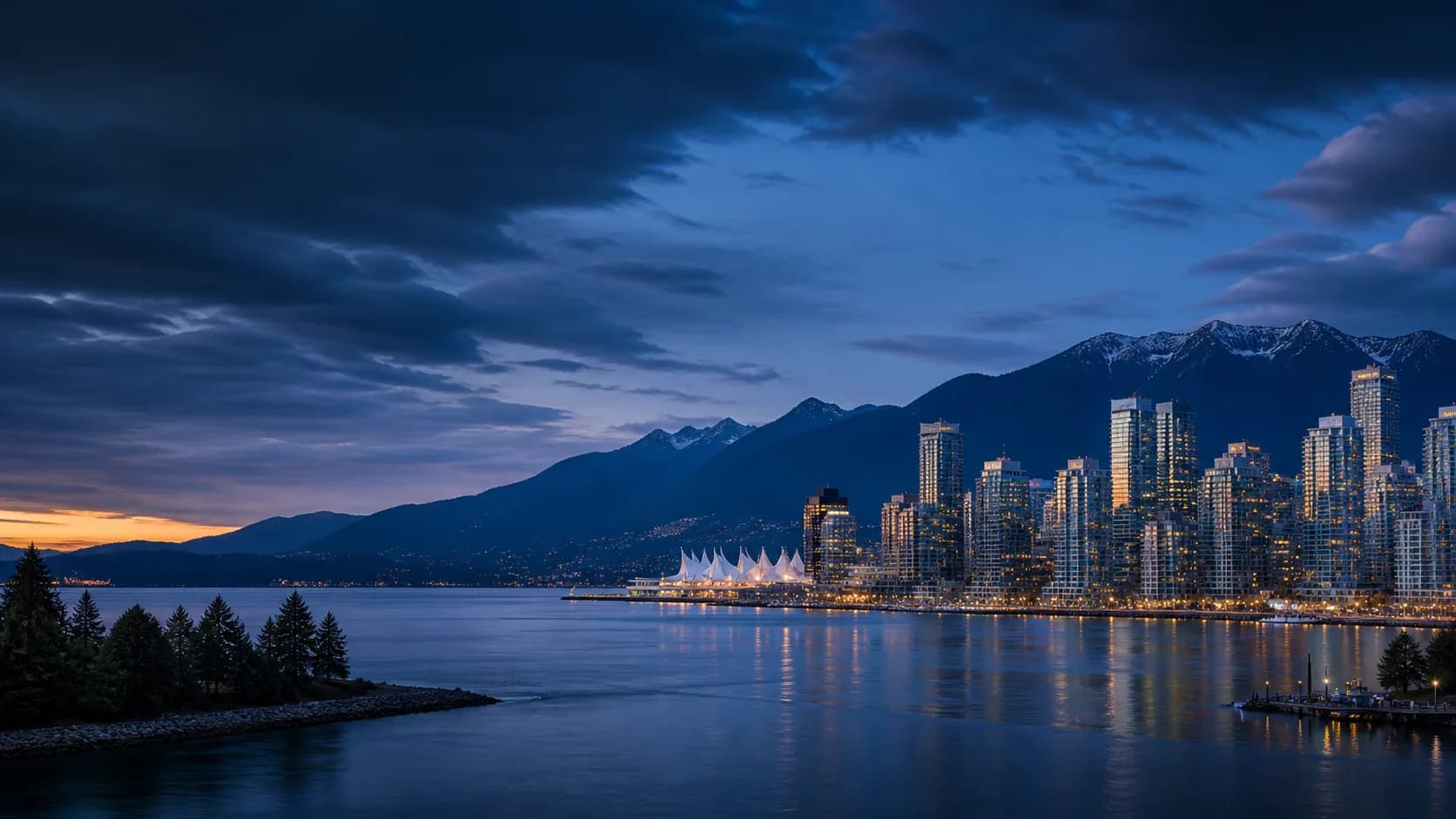 Vancouver skyline for IPTV service in British Columbia